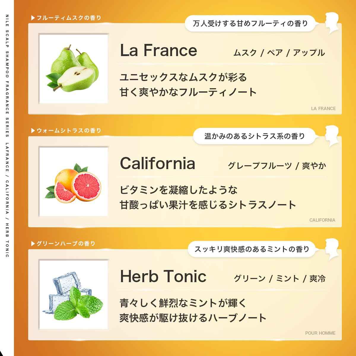 NILE 濃密泡沫頭皮洗髮水 男性 氨基酸洗髮水 無矽靈(香梨香味)