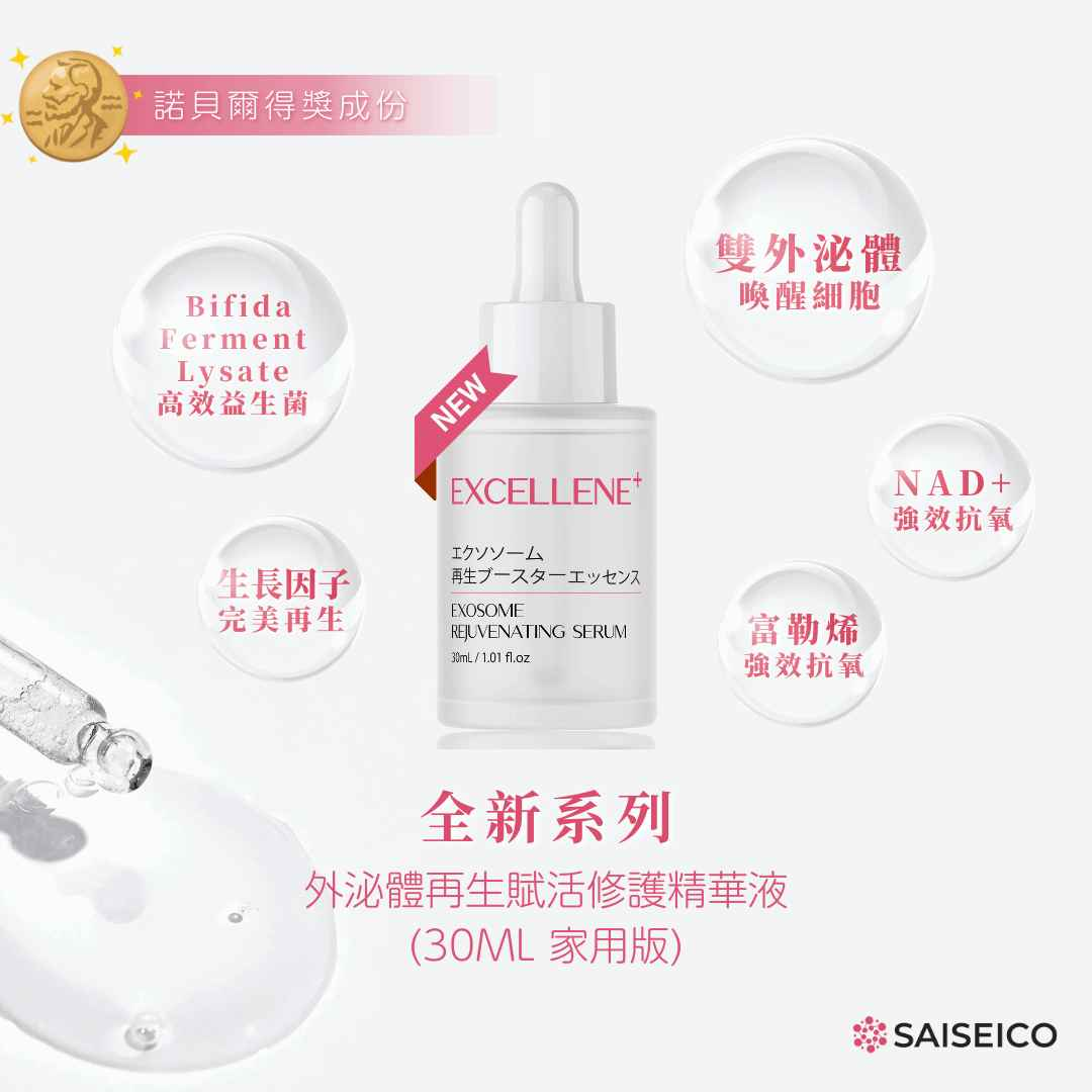 SAISEICO EXCELLENE+ 重現緊緻逆齡組合 - 肌膚再生外泌體修護精華液